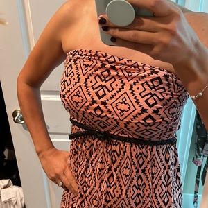 Long strapless dress